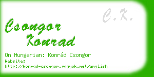 csongor konrad business card